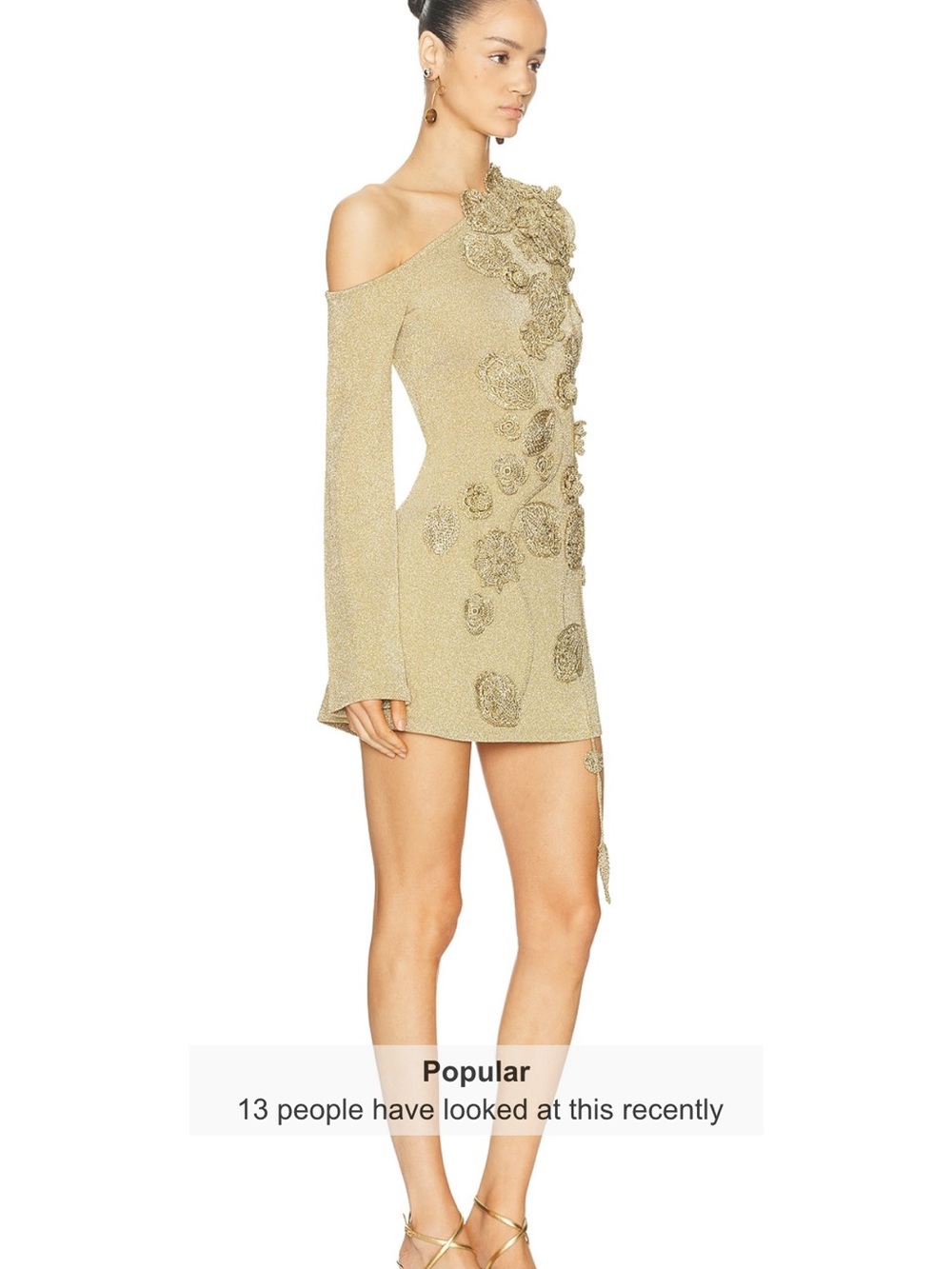cult gaia Gold kaela Mini Dress - Picture 2 of 3